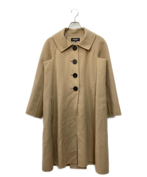 FOXEY BOUTIQUE（フォクシー ブティック）FOXEY BOUTIQUE (フォクシー ブティック) カシミヤリバーコート ブラウン サイズ:40の古着・服飾アイテム