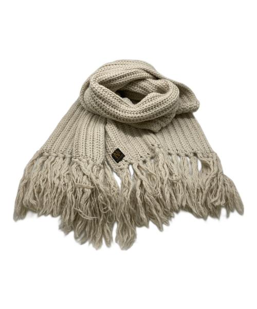 BATONER（バトナ―）BATONER (バトナ―) ヴィンテージウールガーゼマフラー ベージュの古着・服飾アイテム