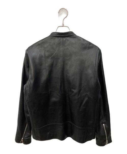 BEAMS HEART（ビームスハート）BEAMS HEART (ビームスハート) シングルレザーライダースジャケット ブラック サイズ:Mの古着・服飾アイテム