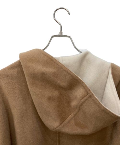 PLST（プラステ）PLST (プラステ) ウールテンセルリバーフードガウンコート ブラウン サイズ:S 未使用品の古着・服飾アイテム