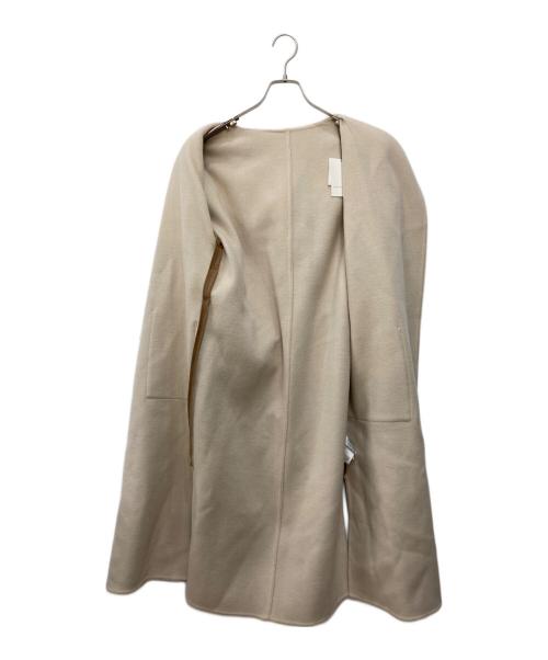 PLST（プラステ）PLST (プラステ) ウールテンセルリバーフードガウンコート ブラウン サイズ:S 未使用品の古着・服飾アイテム