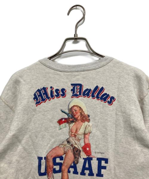 BUZZ RICKSON'S（バズリクソンズ）Buzz Rickson's (バズリクソンズ) SET-IN CREW SWEAT アイボリー サイズ:Mの古着・服飾アイテム