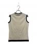 JOHN SMEDLEY (ジョンスメドレー) トリムニットベスト アイボリー×ブラック サイズ:S 未使用品：3500円