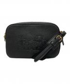 COACHコーチ）の古着「ホースアンドキャリッジ ショルダーバッグ」｜ブラック