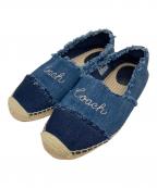 COACHコーチ）の古着「エスパドリーユ」｜インディゴ