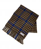 JOSHUA ELLISジョシュア エリス）の古着「カシミヤマフラー」｜ブラウン×ブルー