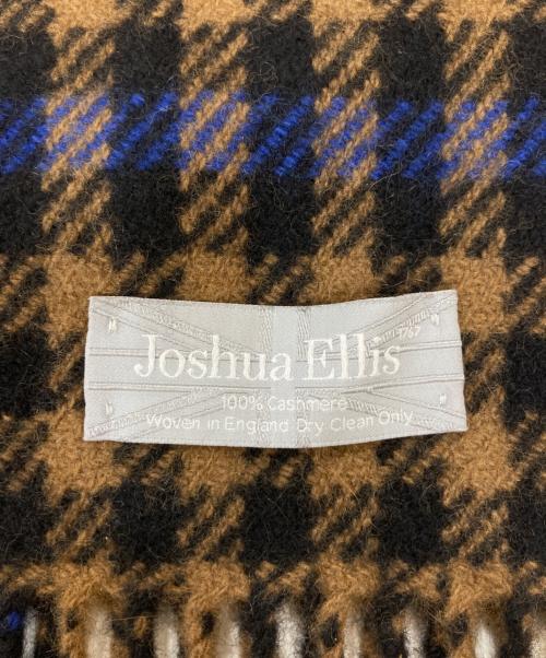 JOSHUA ELLIS（ジョシュア エリス）Joshua Ellis (ジョシュア エリス) カシミヤマフラー ブラウン×ブルーの古着・服飾アイテム