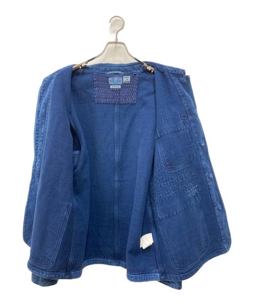 BLUE BLUE（ブルーブルー）BLUE BLUE (ブルーブルー) 刺し子カバーオール ブルー サイズ:5の古着・服飾アイテム