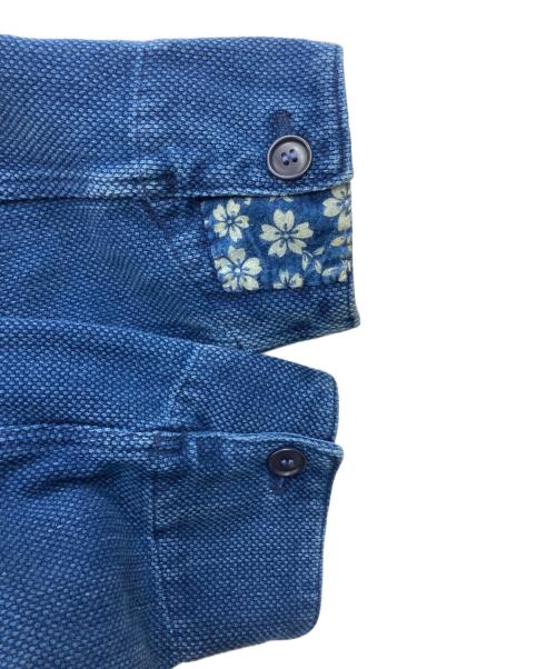 BLUE BLUE（ブルーブルー）BLUE BLUE (ブルーブルー) 刺し子カバーオール ブルー サイズ:5の古着・服飾アイテム