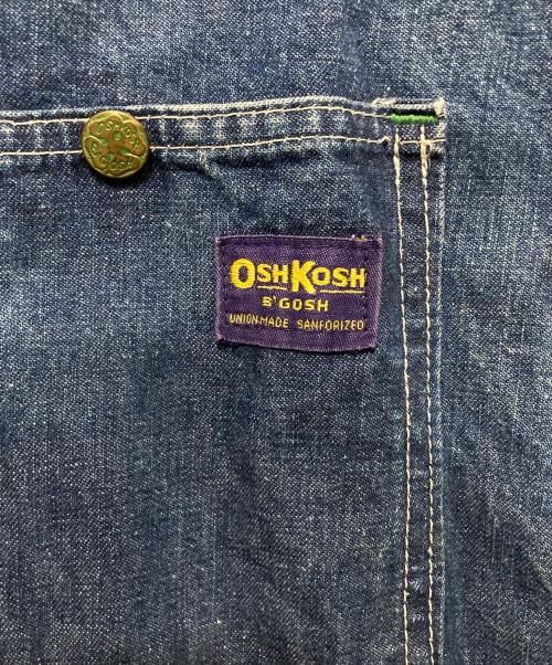 OSH KOSH（オシュコシュ）OSH KOSH (オシュコシュ) カバーオール インディゴ サイズ:実寸身幅64㎝×着丈76㎝の古着・服飾アイテム