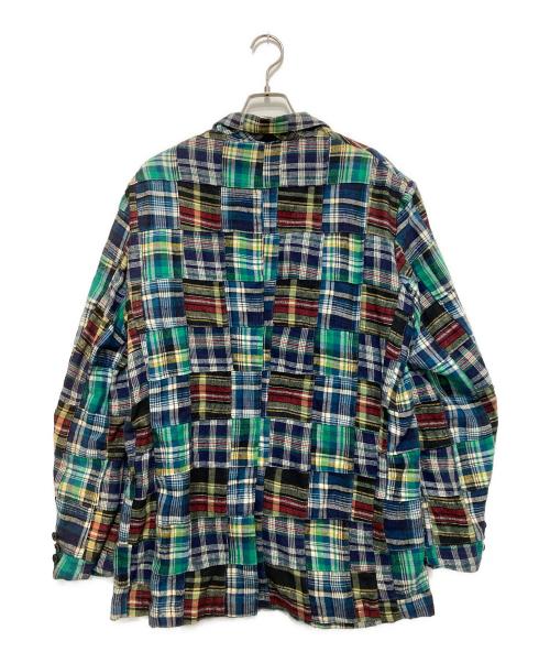 SHIPS（シップス）SHIPS (シップス) パッチワークテーラードジャケット マルチカラー サイズ:XLの古着・服飾アイテム