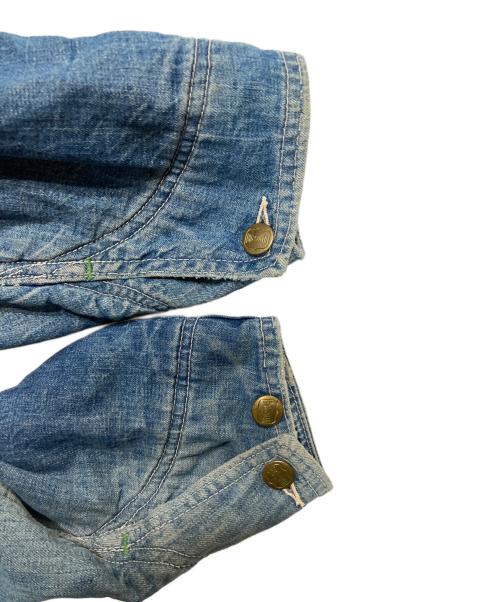 BIG SMITH（ビッグスミス）BIG SMITH (ビッグスミス) 裏ブランケットデニムカバーオール ブルー サイズ:46の古着・服飾アイテム