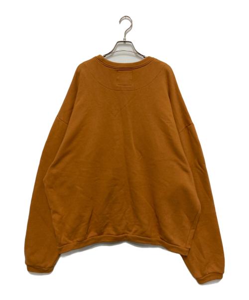 WIND AND SEA（ウィンダンシー）WIND AND SEA (ウィンダンシー) ロゴクルーネックスウェット ブラウン サイズ:Lの古着・服飾アイテム