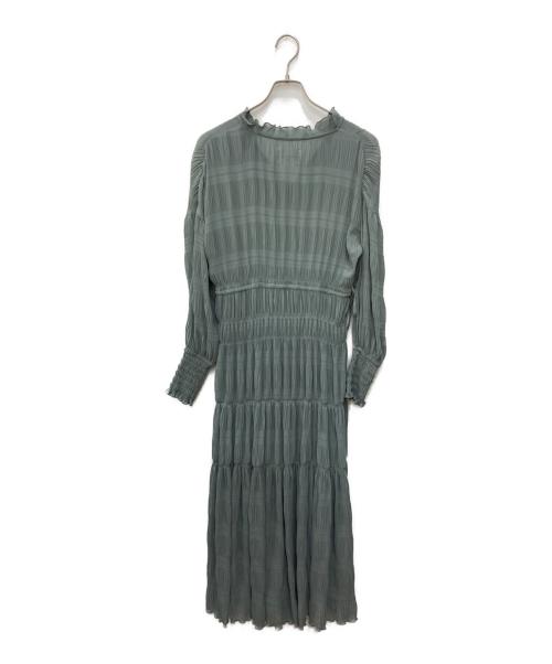 Ameri（アメリ）AMERI (アメリ) SHIRRING PLEATS DRESS グリーン サイズ:Ｍの古着・服飾アイテム
