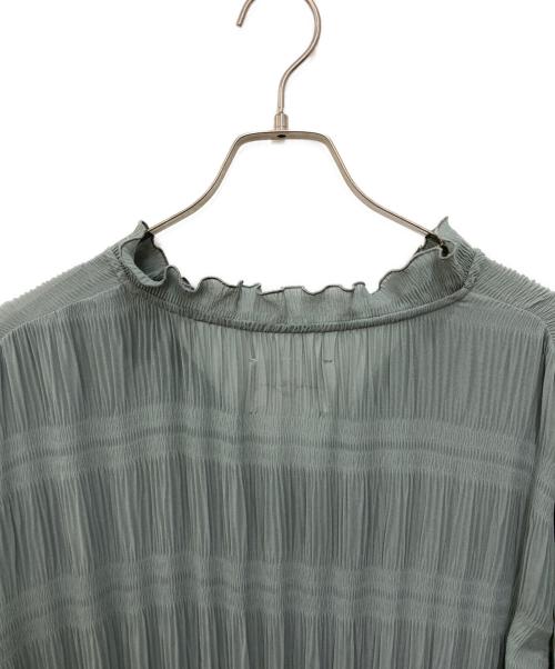 Ameri（アメリ）AMERI (アメリ) SHIRRING PLEATS DRESS グリーン サイズ:Ｍの古着・服飾アイテム