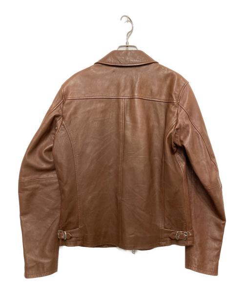 TAKEO KIKUCHI（タケオキクチ）TAKEO KIKUCHI (タケオキクチ) シープレザージャケット ブラウン サイズ:SIZE 3の古着・服飾アイテム