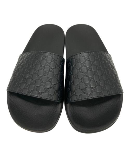 GUCCI（グッチ）GUCCI (グッチ) スライドサンダル ブラック サイズ:不明の古着・服飾アイテム