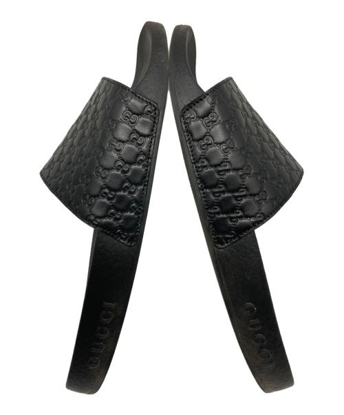 GUCCI（グッチ）GUCCI (グッチ) スライドサンダル ブラック サイズ:不明の古着・服飾アイテム