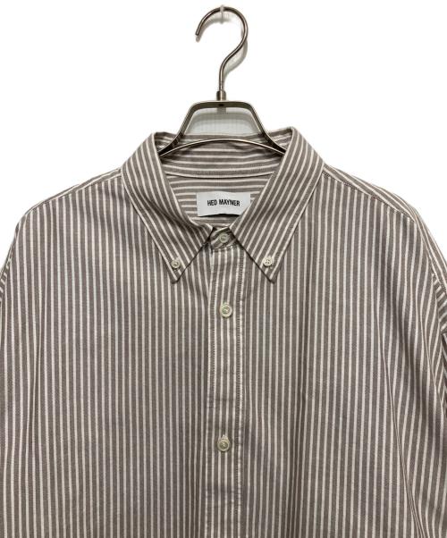 Hed Mayner（ヘド メイナー）Hed Mayner (ヘド メイナー) PAPER TOUCH OXFORD SHIRT ブラウン サイズ:Sの古着・服飾アイテム