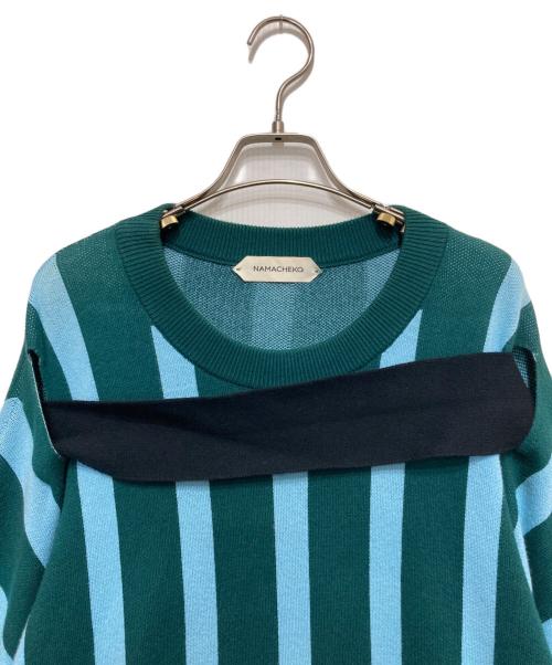 NAMACHEKO（ナマチェコ）NAMACHEKO (ナマチェコ) LOOYO CREW NECK グリーン サイズ:Sの古着・服飾アイテム