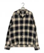 Kinemaキネマ）の古着「22AW  check pajamas shirt」｜ホワイト×ブラック