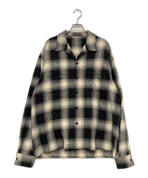 Kinema（キネマ）kinema (キネマ) 22AW  check pajamas shirt ホワイト×ブラック サイズ:Mの古着・服飾アイテム