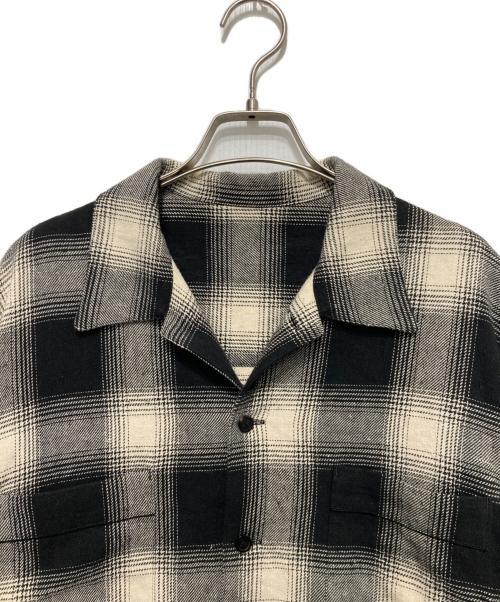 Kinema（キネマ）kinema (キネマ) 22AW  check pajamas shirt ホワイト×ブラック サイズ:Mの古着・服飾アイテム