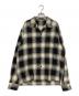 kinema（キネマ）の古着「22AW  check pajamas shirt」｜ホワイト×ブラック