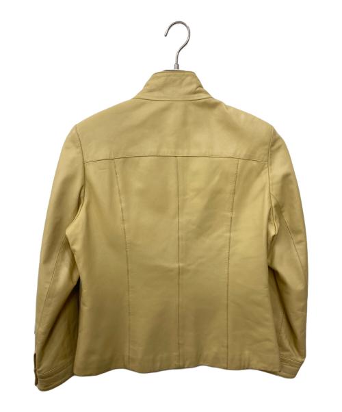 BALMAIN（バルマン）BALMAIN (バルマン) ラムレザージャケット ベージュ サイズ:size11の古着・服飾アイテム