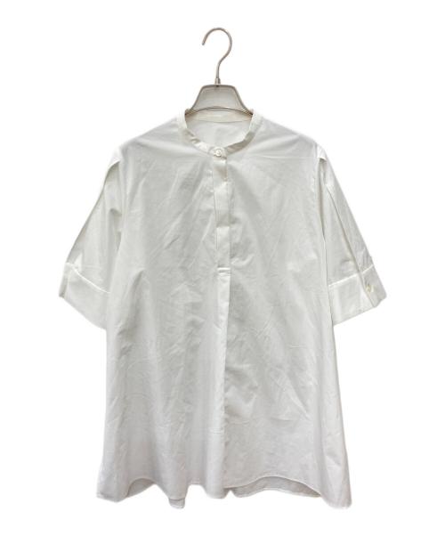 icB（アイシービー）icB (アイシービー) ヴィンテージスパンブロード バンドカラーシャツ ホワイト サイズ:2（7）の古着・服飾アイテム