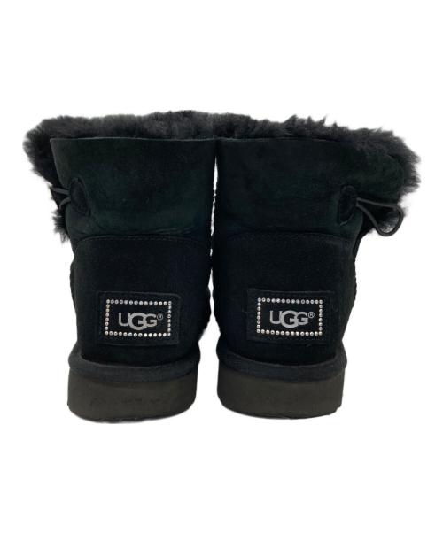 UGG（アグ）UGG (アグ) Mini Bailey Button Bling ムートンブーツ ブラック サイズ:25㎝の古着・服飾アイテム