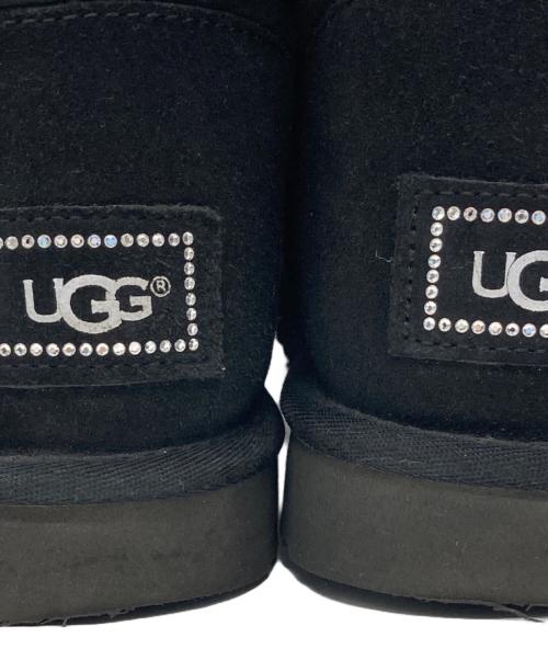 UGG（アグ）UGG (アグ) Mini Bailey Button Bling ムートンブーツ ブラック サイズ:25㎝の古着・服飾アイテム