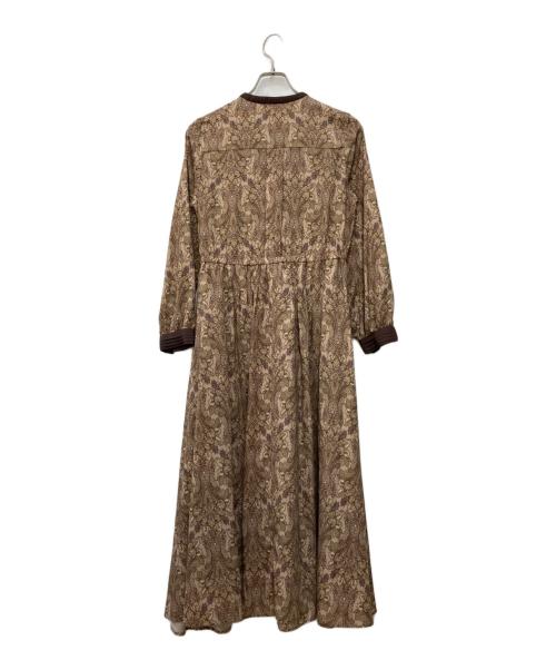 Sonny Label（サニーレーベル）Sonny Label (サニーレーベル) ダマスクプリントワンピース ブラウン サイズ:FREEの古着・服飾アイテム