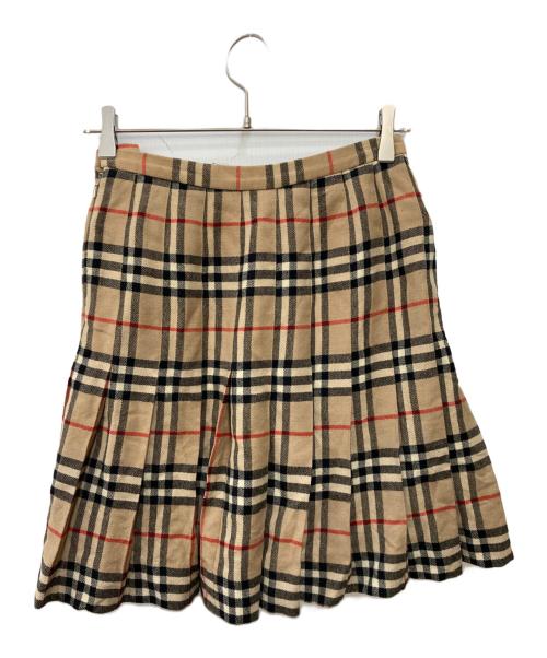 Burberry's（バーバリー）Burberry's (バーバリーズ) ノヴァチェックスカート ブラウン サイズ:Mの古着・服飾アイテム