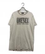 DIESELディーゼル）の古着「ロゴTシャツ」｜グレー