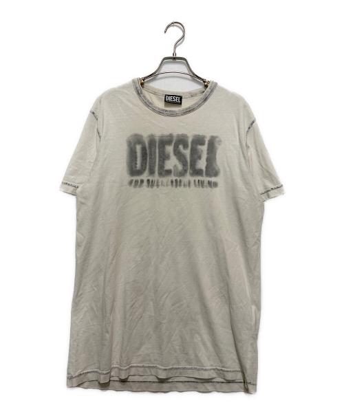 DIESEL（ディーゼル）DIESEL (ディーゼル) ロゴTシャツ グレー サイズ:Lの古着・服飾アイテム