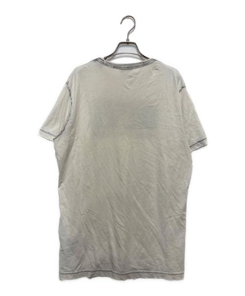 DIESEL（ディーゼル）DIESEL (ディーゼル) ロゴTシャツ グレー サイズ:Lの古着・服飾アイテム