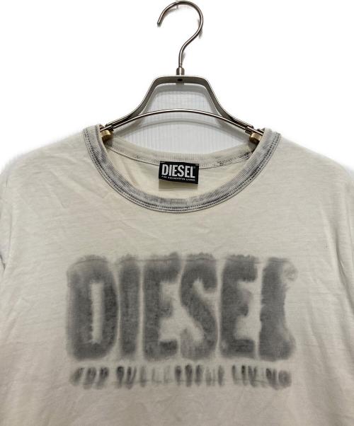 DIESEL（ディーゼル）DIESEL (ディーゼル) ロゴTシャツ グレー サイズ:Lの古着・服飾アイテム