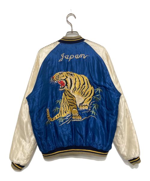 東洋エンタープライズ（トウヨウエンタープライズ）東洋エンタープライズ (トウヨウエンタープライズ) ROARING TIGER×EAGLE DRAGON スカジャン ブルー×ブラック サイズ:不明の古着・服飾アイテム