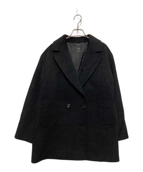 23区（ニジュウサンク）23区 (ニジュウサンク) ウールアンゴラビーバーショートコート ネイビー サイズ:SIZE 38の古着・服飾アイテム