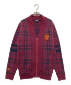 PEARLY GATESパーリーゲイツ）の古着「ニットジャケット」｜レッド