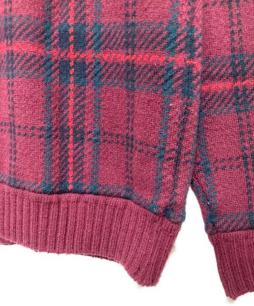 PEARLY GATES（パーリーゲイツ）PEARLY GATES (パーリーゲイツ) ニットジャケット レッド サイズ:SIZE 5の古着・服飾アイテム