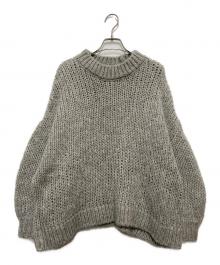 GRACE CONTINENTAL（グレースコンチネンタル）の古着「アルパカ混ニット」｜グレー