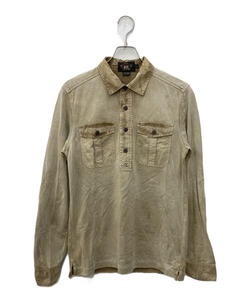 RRL（ダブルアールエル）RRL (ダブルアールエル) プルオーバーシャツ ベージュ サイズ:SIZE Sの古着・服飾アイテム