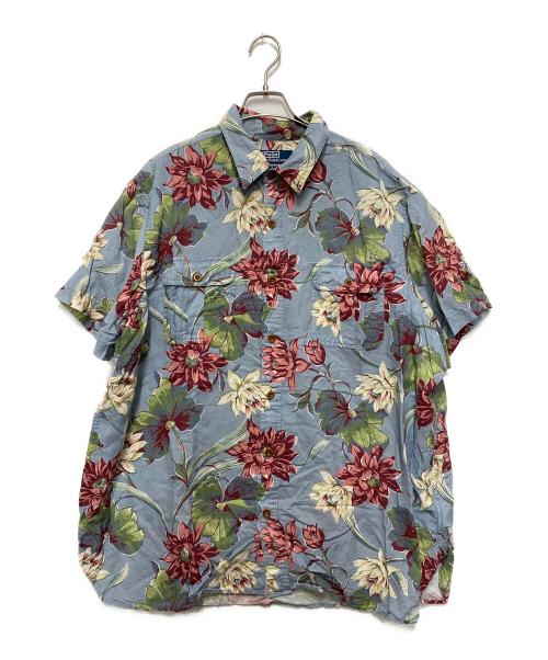 POLO RALPH LAUREN（ポロ・ラルフローレン）POLO RALPH LAUREN (ポロ・ラルフローレン) アロハシャツ スカイブルー サイズ:XXLの古着・服飾アイテム