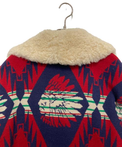 POLO RALPH LAUREN（ポロ・ラルフローレン）POLO RALPH LAUREN (ポロ・ラルフローレン) ネイティブ柄ムートンランチコート マルチカラー サイズ:Lの古着・服飾アイテム