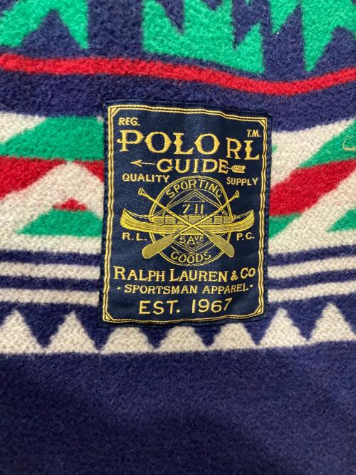 POLO RALPH LAUREN（ポロ・ラルフローレン）POLO RALPH LAUREN (ポロ・ラルフローレン) ネイティブ柄ムートンランチコート マルチカラー サイズ:Lの古着・服飾アイテム