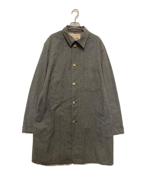 SUGAR CANE（シュガーケーン）SUGAR CANE (シュガーケーン) 10オンス コットンコバートレイルロードコート グレー サイズ:SIZE 42の古着・服飾アイテム