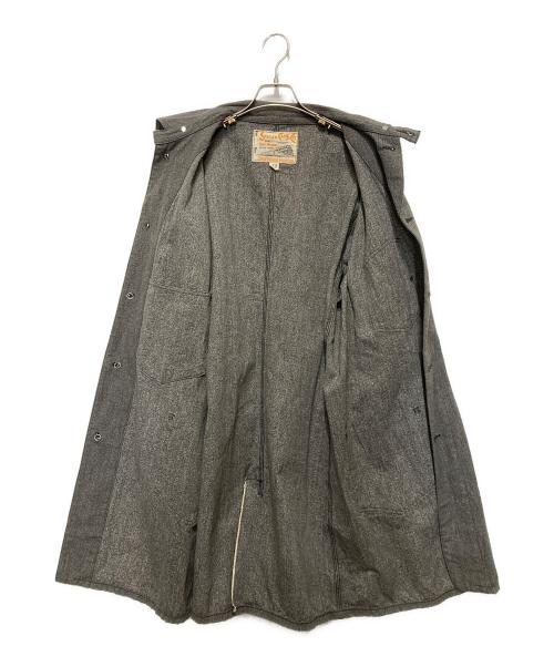 SUGAR CANE（シュガーケーン）SUGAR CANE (シュガーケーン) 10オンス コットンコバートレイルロードコート グレー サイズ:SIZE 42の古着・服飾アイテム