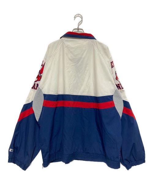 STARTER（スターター）STARTER (スターター) アノラックパーカー ホワイト×ブルー サイズ:XXLの古着・服飾アイテム